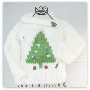 Oh Christmas Tree Boy Or Girl Pullover Knitted..