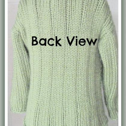 Loose Long Bulky Sweater Knitting Pattern For Teen..