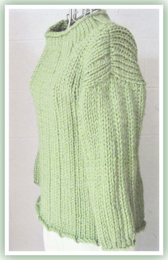Loose Long Bulky Sweater Knitting Pattern For Teen To Adult