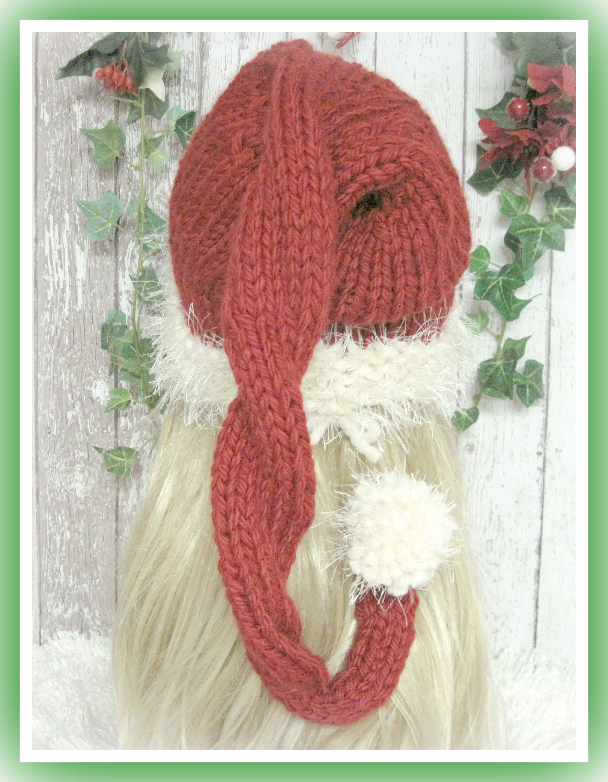 Ho Ho Santa Hat Knitting Pattern Sized Preemie Baby Child And Adult